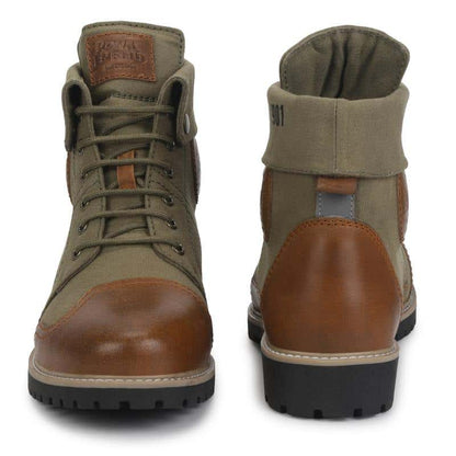 ROYAL ENFIELD KARGIL BOOTS LIGHT OLIVE & TAN