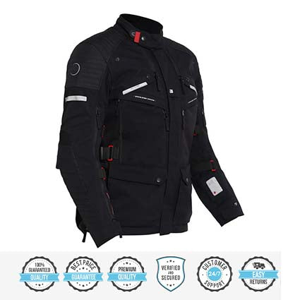 ROYAL ENFIELD NIRVIK V2 RIDING JACKET BLACK