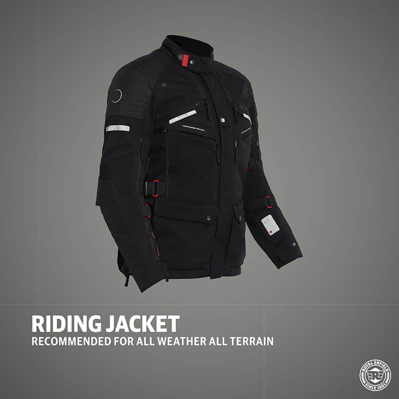 ROYAL ENFIELD NIRVIK V2 RIDING JACKET BLACK
