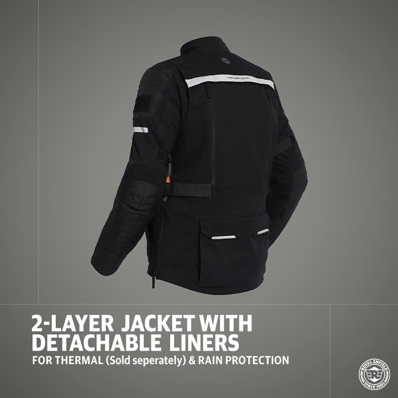 ROYAL ENFIELD NIRVIK V2 RIDING JACKET BLACK