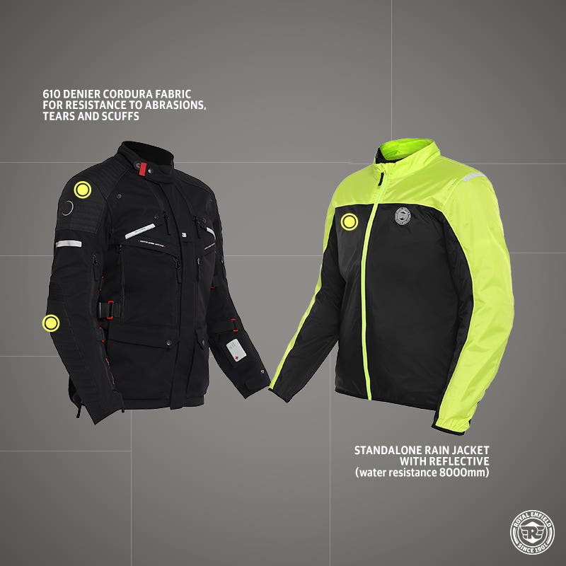 ROYAL ENFIELD NIRVIK V2 RIDING JACKET BLACK