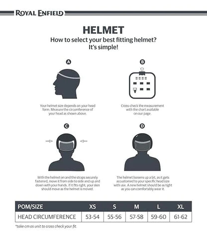 Royal Enfield Black Helmet