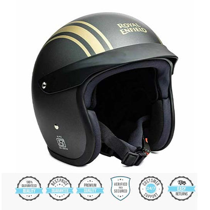 ROYAL ENFIELD Open Face with Peak Helmet ATHENA GREY
