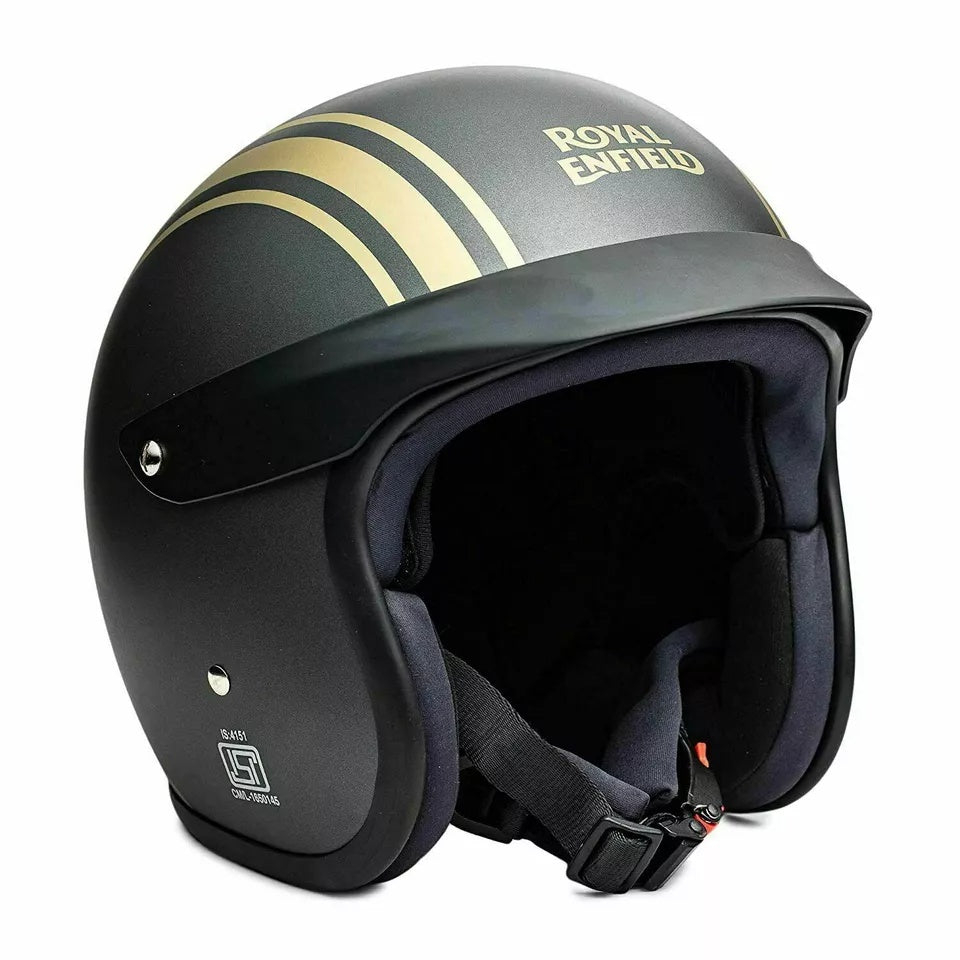 ROYAL ENFIELD Open Face with Peak Helmet ATHENA GREY