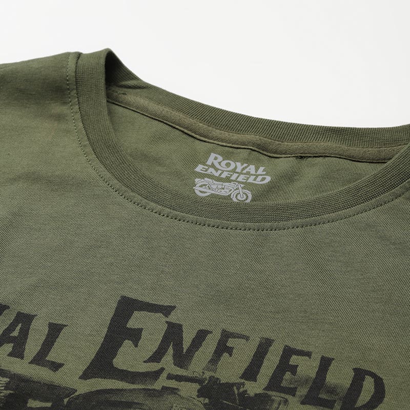 ROYAL ENFIELD RE BULLET 350 T SHIRT OLIVE