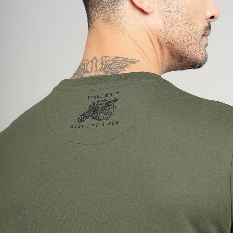 ROYAL ENFIELD RE BULLET 350 T SHIRT OLIVE