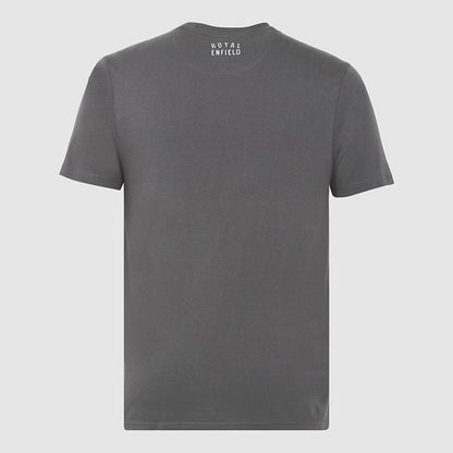 ROYAL ENIFIELD RE STENCIL SPRAY T SHIRT CHARCOAL