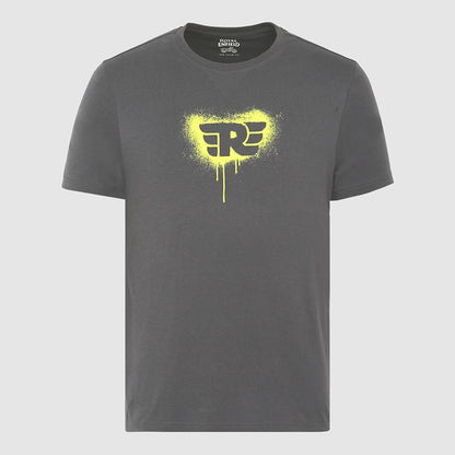 ROYAL ENIFIELD RE STENCIL SPRAY T SHIRT CHARCOAL