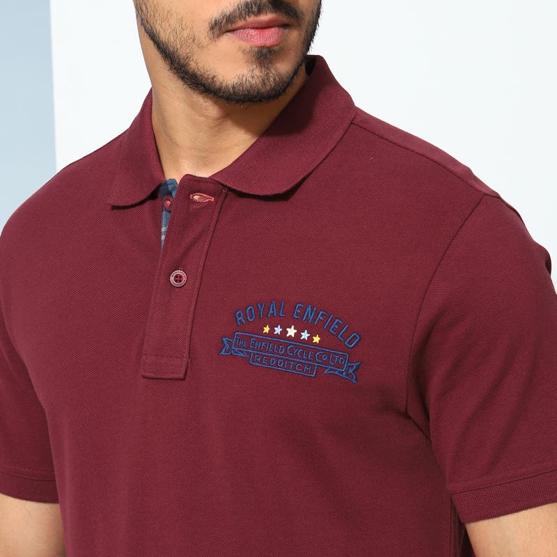 ROYAL ENFIELD REDDITCH MEN'S POLO T SHIRT