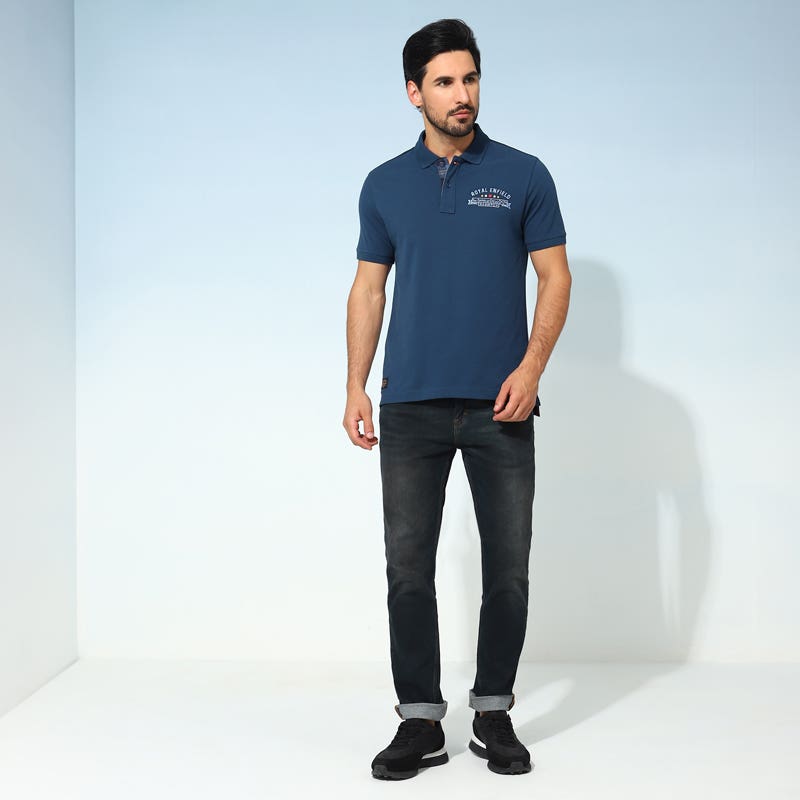 ROYAL ENFIELD REDDITCH MEN'S POLO T SHIRT