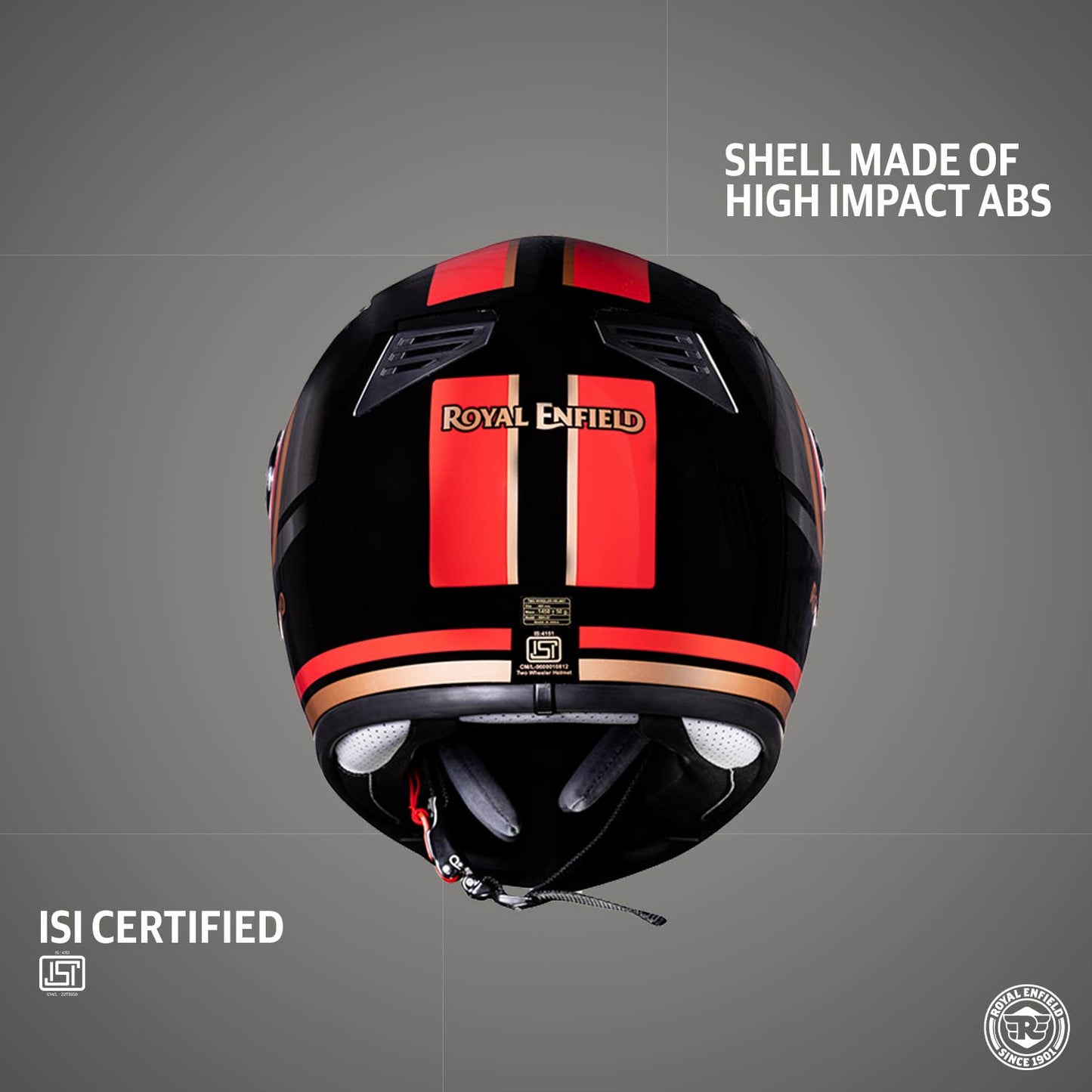 ROYAL ENFIELD STUNNER HELMET WITH DUAL VISOR GLOSS BLACK