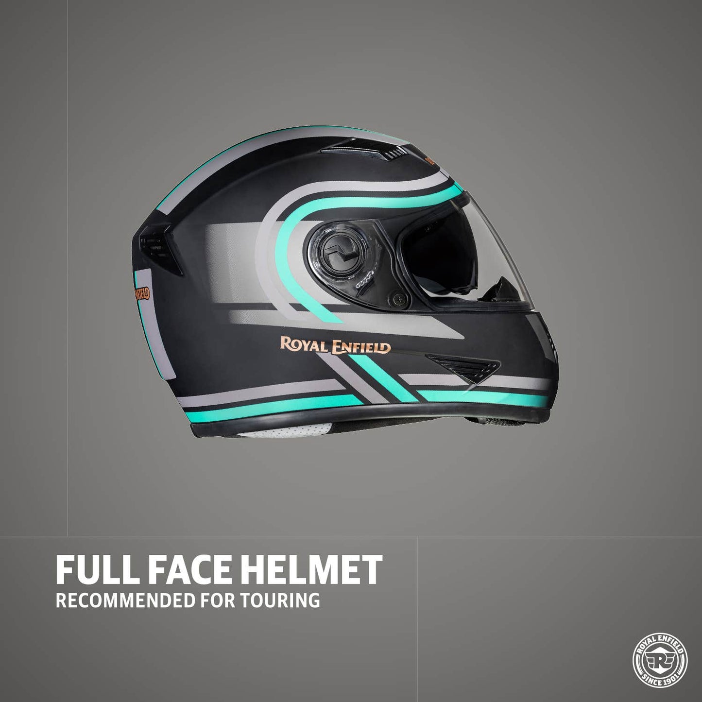 ROYAL ENFIELD STUNNER HELMET WITH DUAL VISOR MATT BLACK