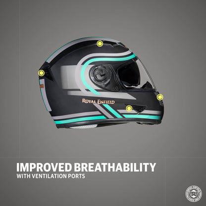 ROYAL ENFIELD STUNNER HELMET WITH DUAL VISOR MATT BLACK