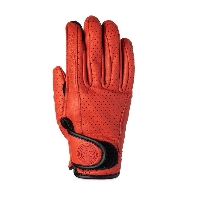 ROYAL ENFIELD SUMMER RIDING GLOVES RED