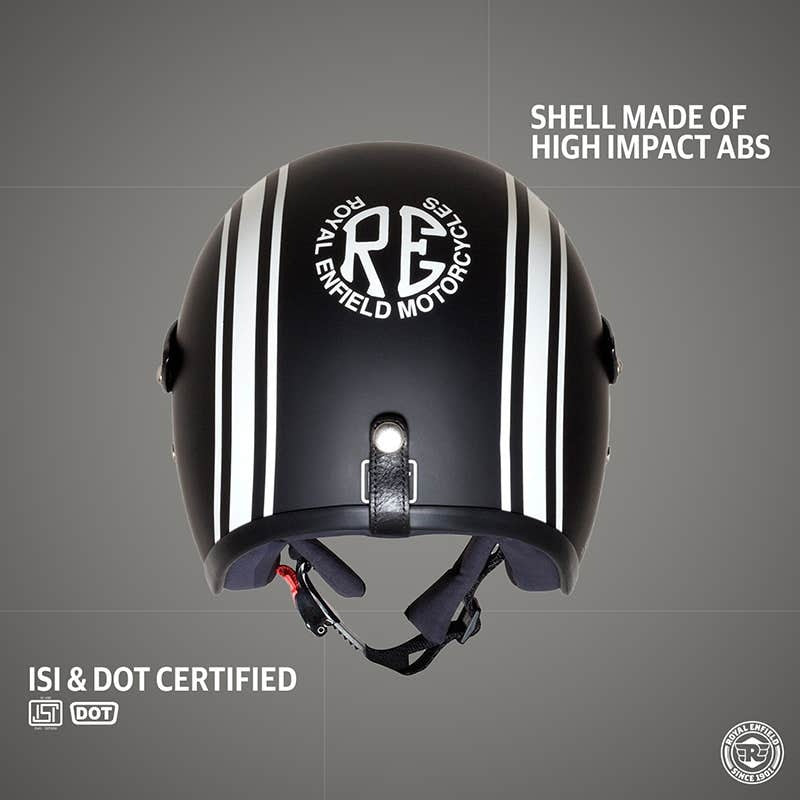 ROYAL ENFIELD SUN PEAK OPEN FACE LIGHTWEIGHT HELMET GLOSS BLACK