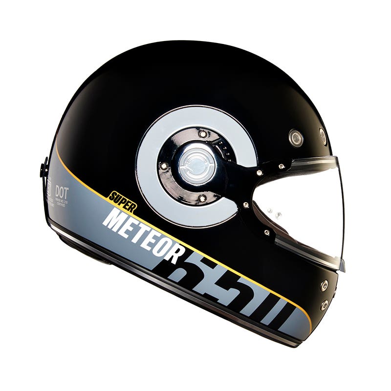 ROYAL ENFIELD SUPER METEOR 650 NH44 WAVE HELMET BLACK