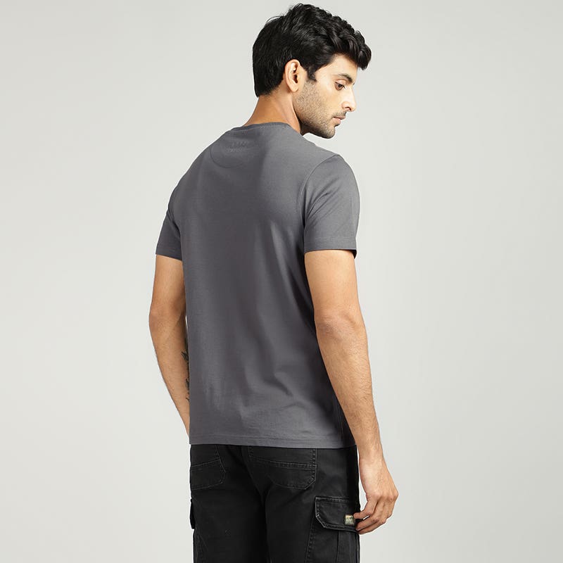 ROYAL ENFIELD THE UNBOUND EXPERIENCES T SHIRT CHARCOAL