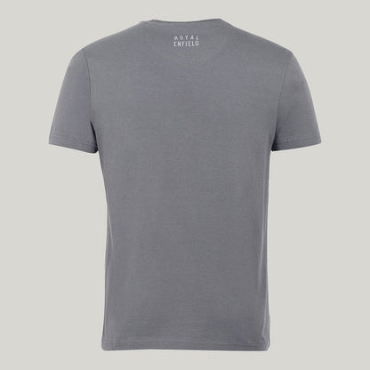 ROYAL ENFIELD THE UNBOUND EXPERIENCES T SHIRT CHARCOAL