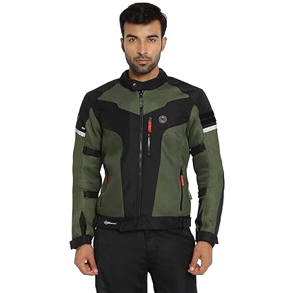 ROYAL ENFIELD WINDFARER V2 RIDING JACKET GREEN