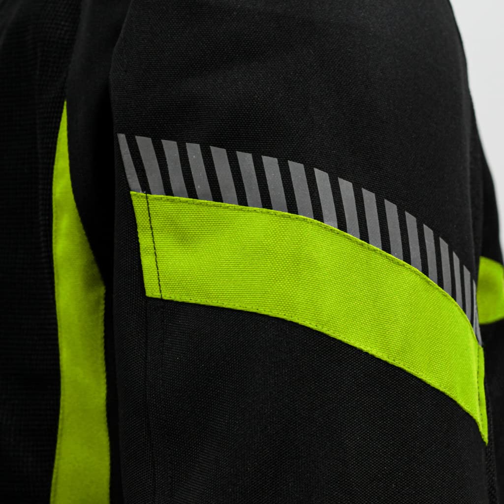 Raida BOLT Motorcycle Ridding Jacket CE Level 2 Armors  Abrasion Resistance Fabric Lightweight HIVIZ