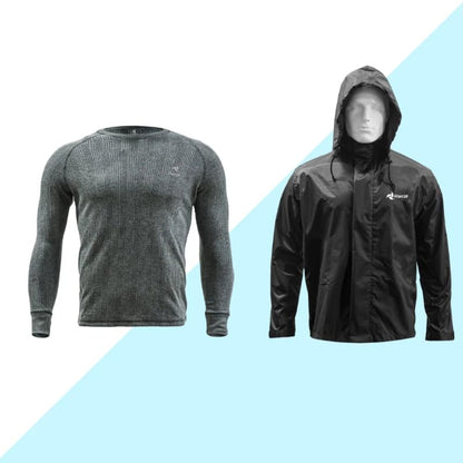 Raida Frigate Motorcycle Riding Jacket  CE Level 2 Armors Titanium Shoulder Sliders  Thermal & Rain Liner Included