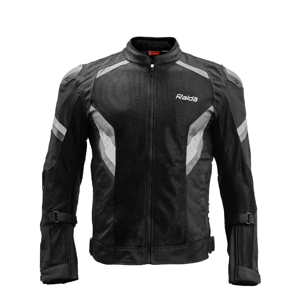 Raida Frigate Motorcycle Riding Jacket  CE Level 2 Armors Titanium Shoulder Sliders  Thermal & Rain Liner Included