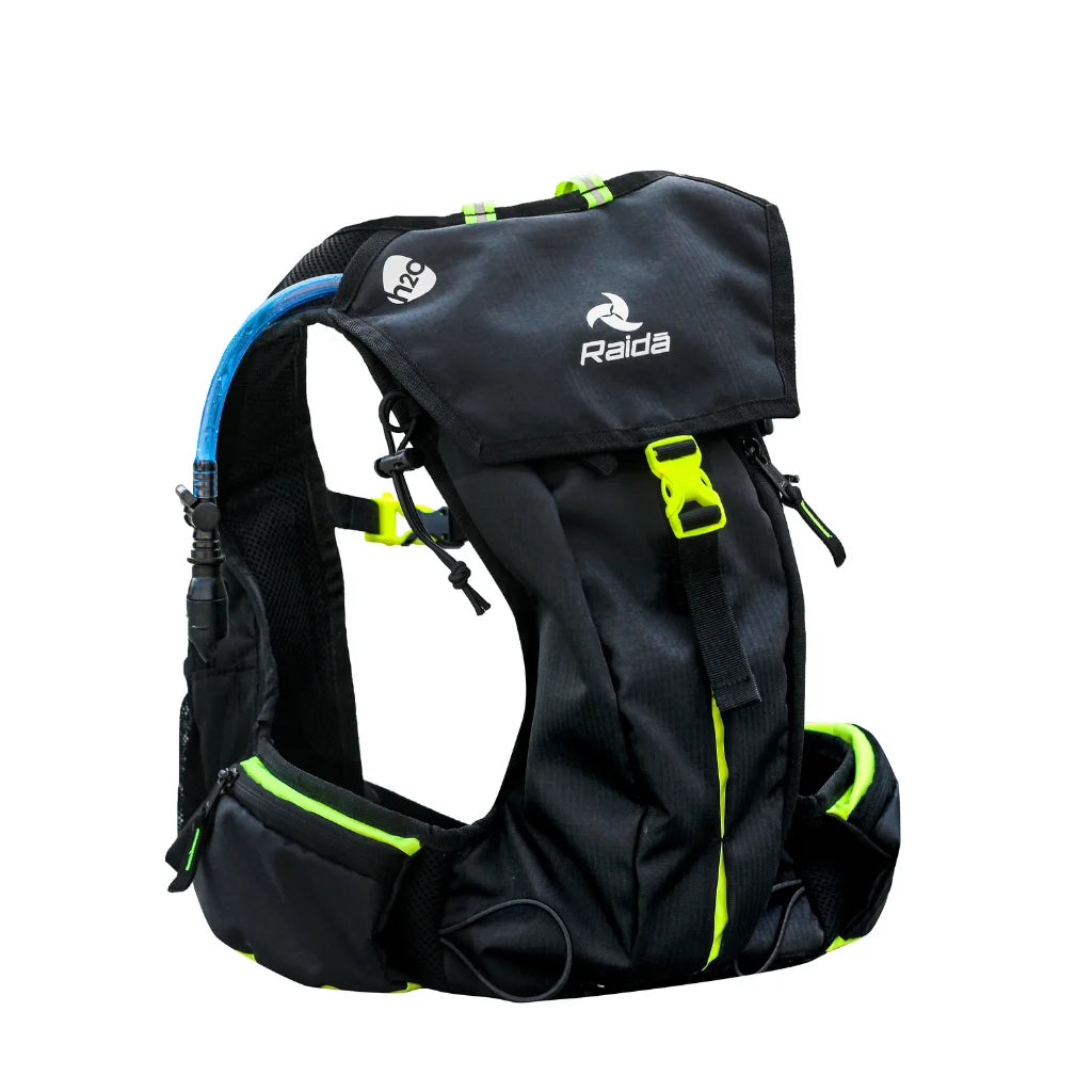 Raida Hydration Bag with 2L BPA-Free Bladder No Movement While Riding Ultra-Lightweight Multi-Compartment Hi-Viz