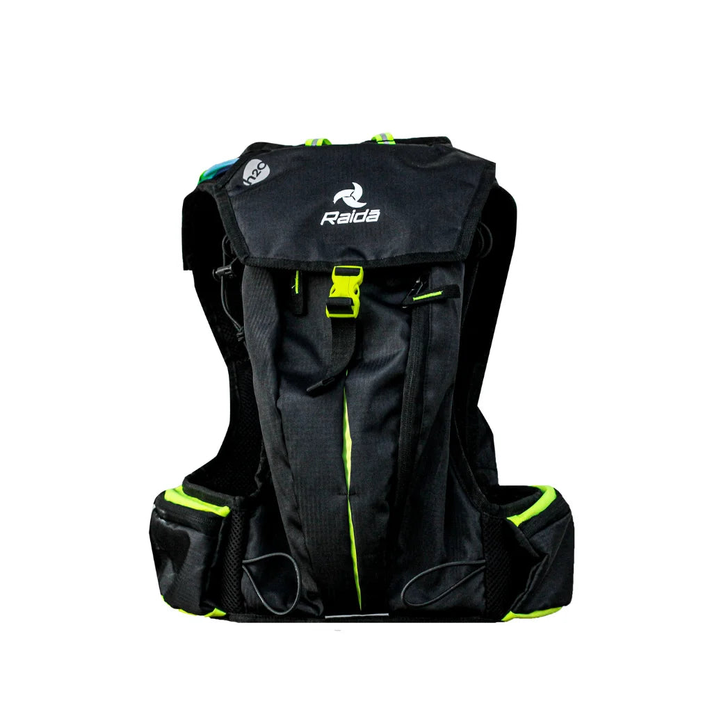 Raida Hydration Bag with 2L BPA-Free Bladder No Movement While Riding Ultra-Lightweight Multi-Compartment Hi-Viz