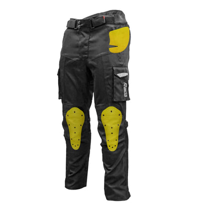 Raida Rover Motorcycle Riding Pant Level 2 Protection  Cargo Pockets Rain & Thermal Liner Included Black