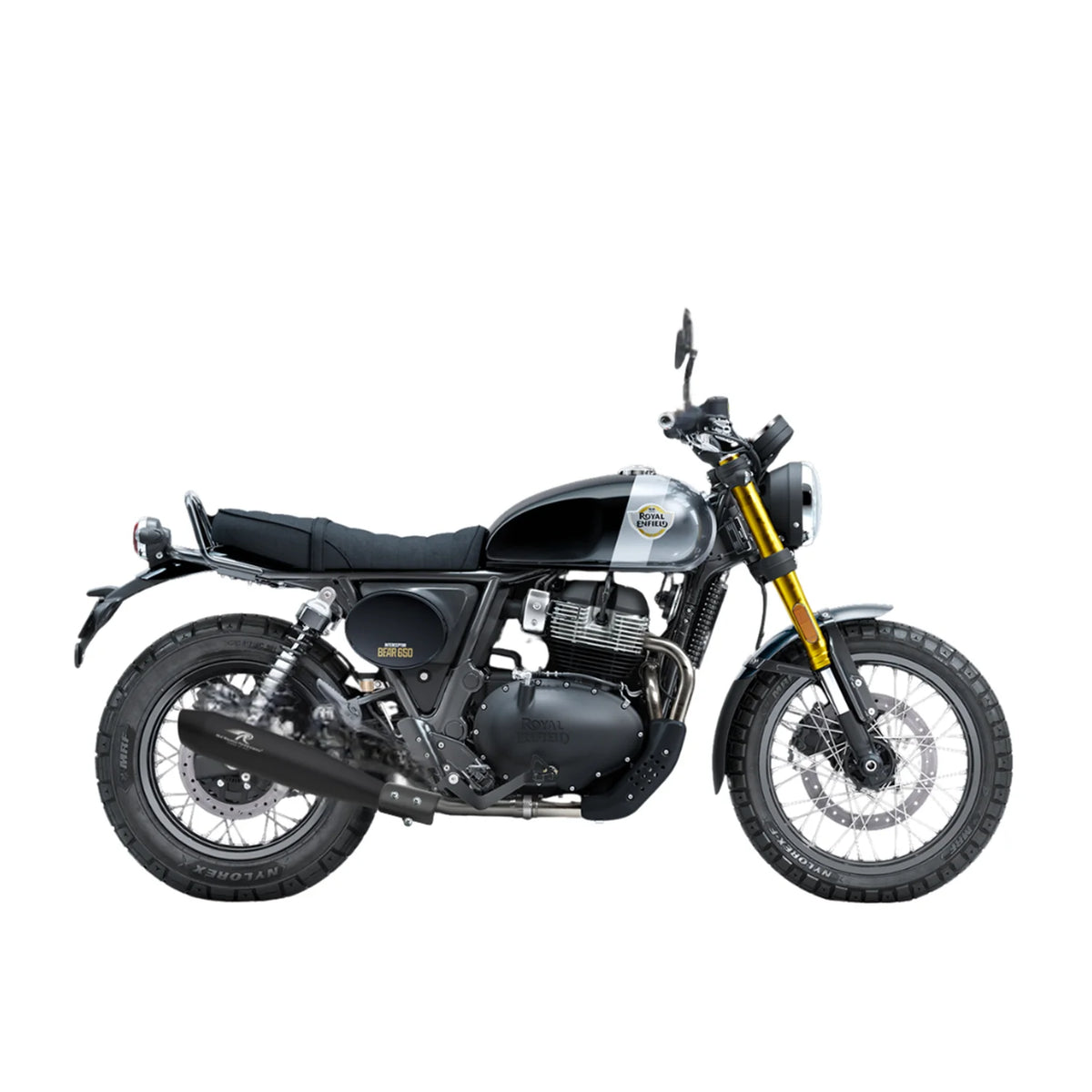 Red Rooster Performance Stellar X Exhaust for Royal Enfield Bear 650 - Black Finish
