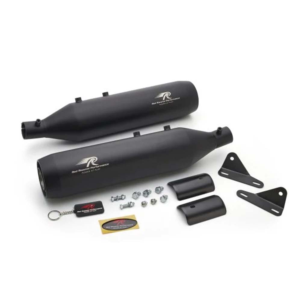 Red Rooster Astral Black Exhaust For Super Meteor 650