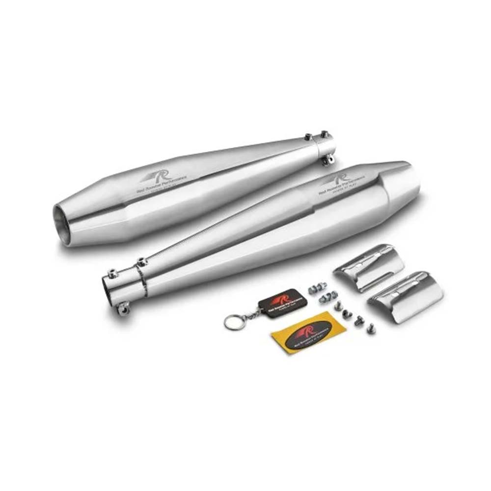 RED ROOSTER STELLAR EXHAUST POLISH (Silver) FOR ROYAL ENFIELD INTERCEPTOR & CONTINENTAL GT 650