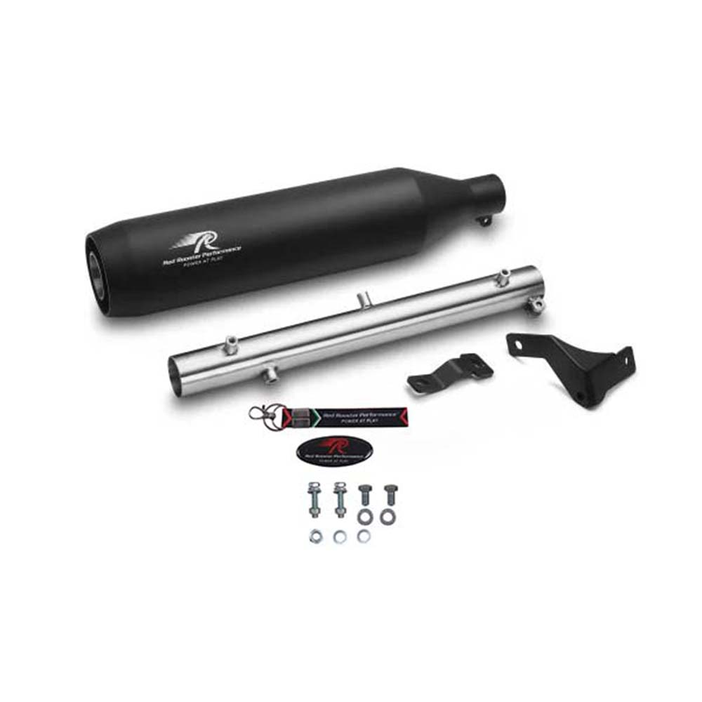 Red Rooster Polestar Pro Black Exhaust for Meteor 350 & Classic Reborn 350