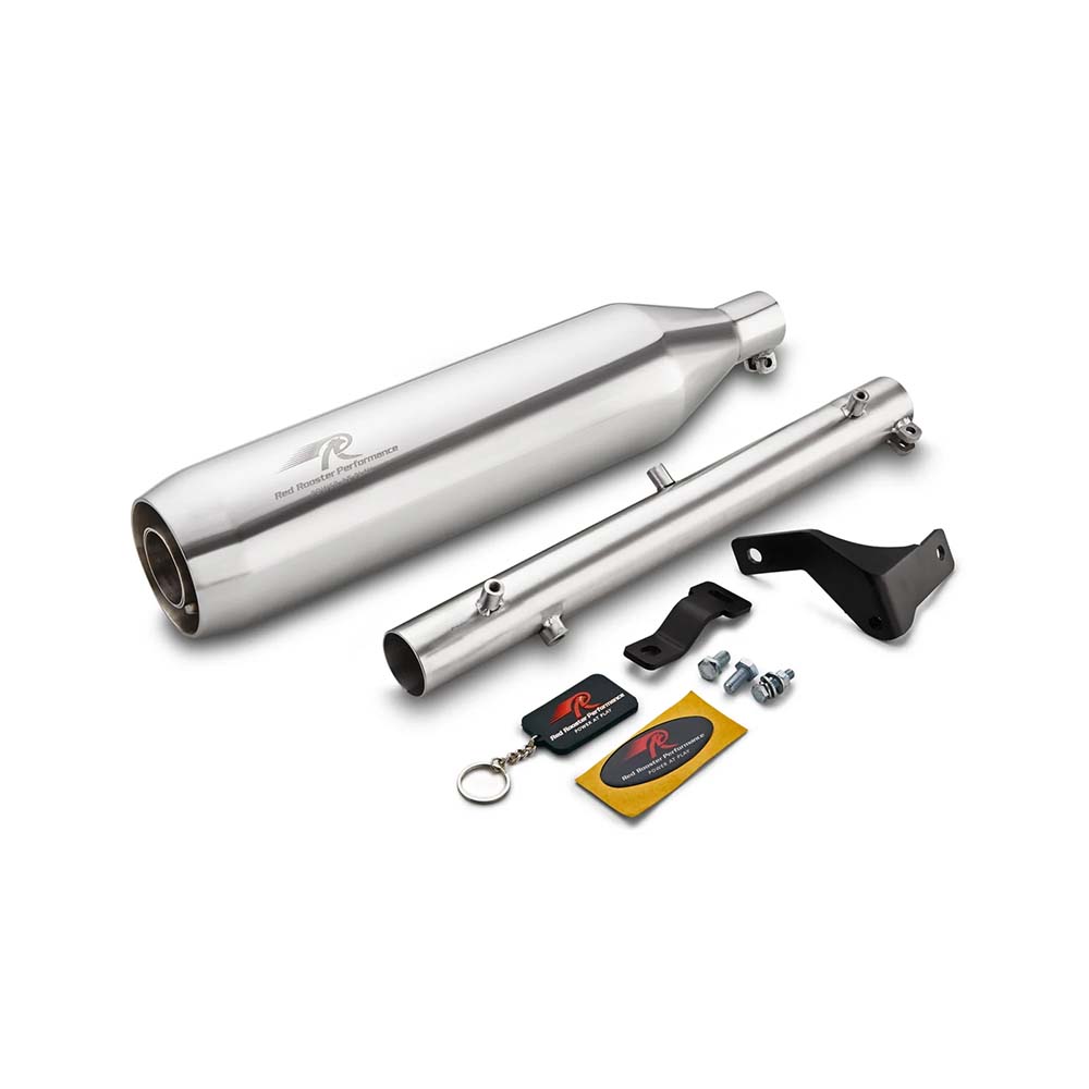 Red Rooster Polestar Pro Polish Exhaust for Meteor 350 & Classic Reborn 350