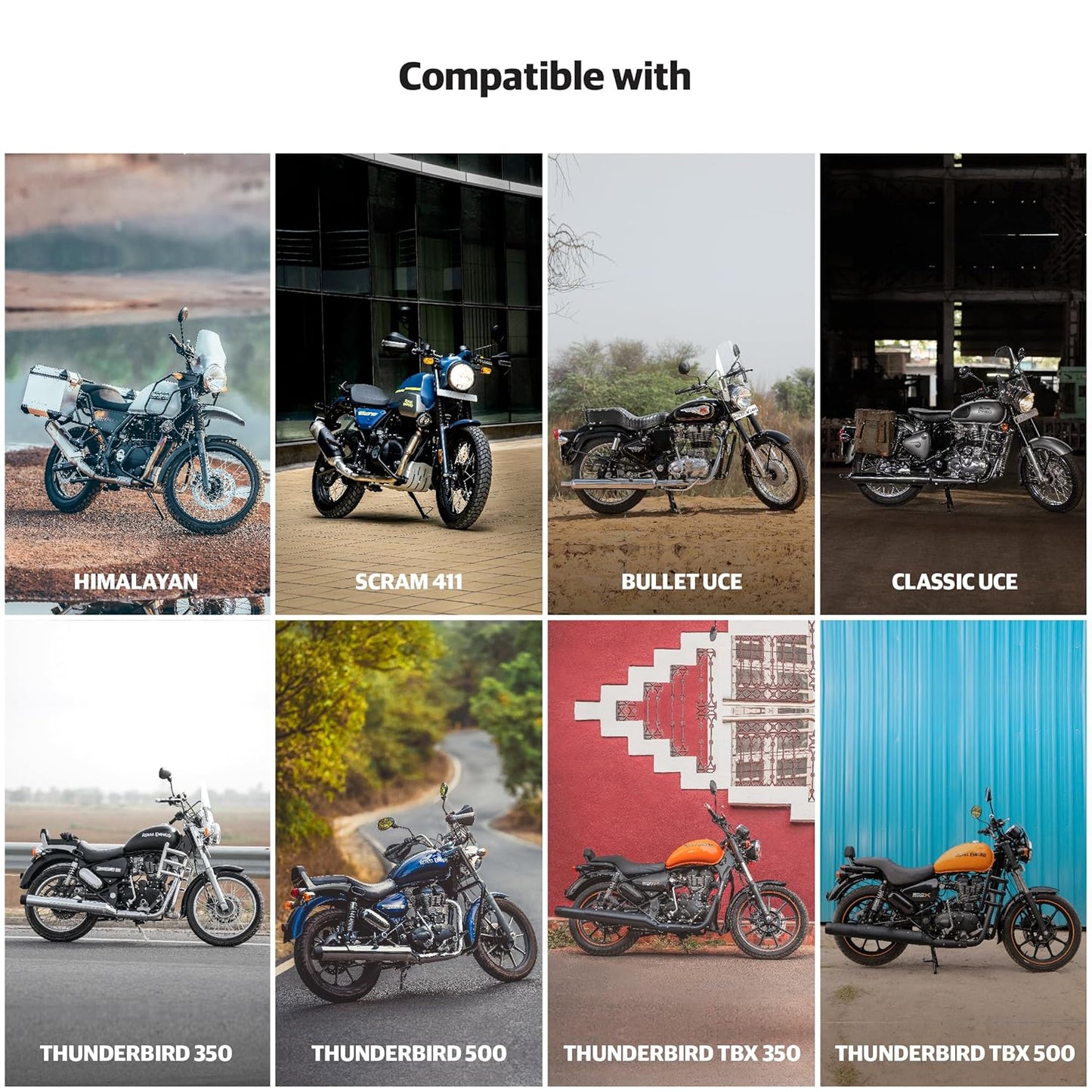 Royal Enfield Black Adventure Handguards For Himalayan, Scram, 411Classic & Bullet 350