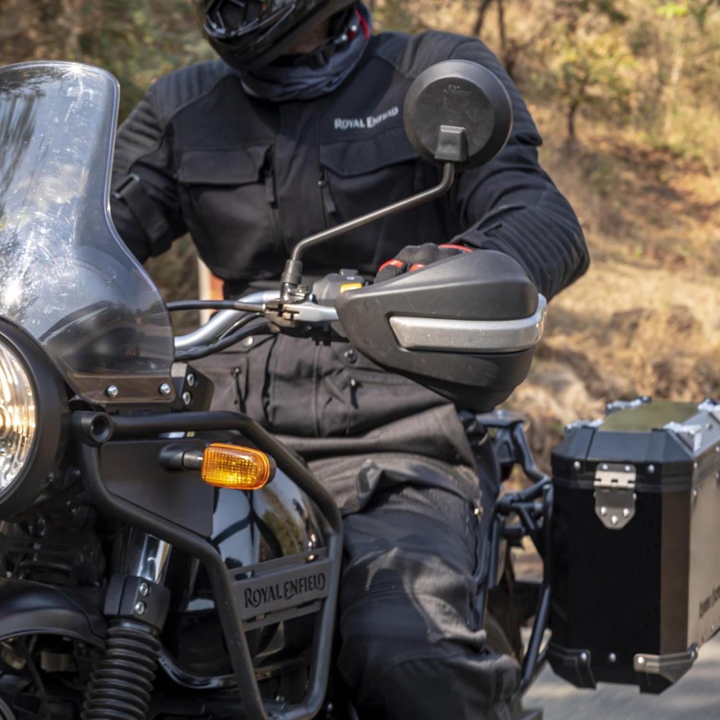 Royal Enfield Black Adventure Handguards For Himalayan, Scram, 411Classic & Bullet 350