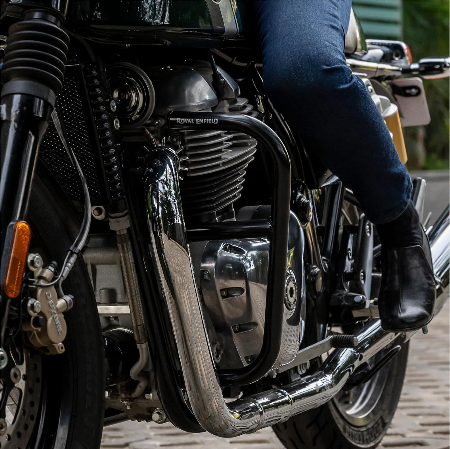 Royal Enfield Large Engine Guard, Black for Interceptor 650 & Continental GT 650