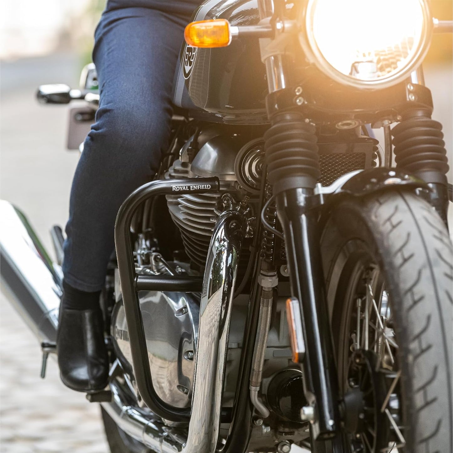 Royal Enfield Large Engine Guard, Black for Interceptor 650 & Continental GT 650