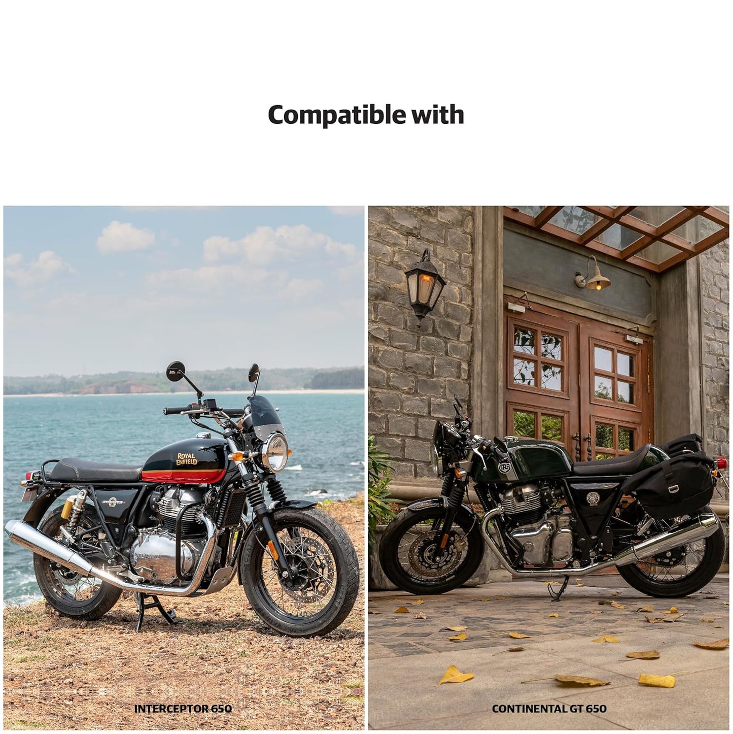 Royal Enfield Large Engine Guard, Black for Interceptor 650 & Continental GT 650