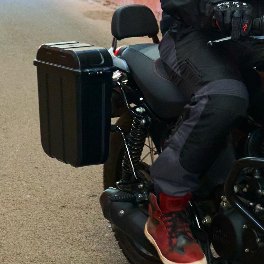 Royal Enfield Black Commuter Pannier Rail for Hunter 350