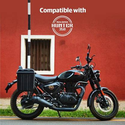 Royal Enfield Black Commuter Pannier Rail for Hunter 350