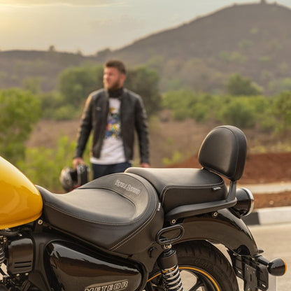 Royal Enfield Black Touring Rider Seat for Meteor 350