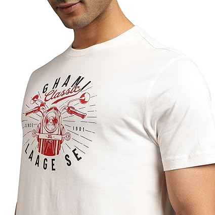 ROYAL ENFIELD GHANI CLASSIC LAAGE SE TSHIRT WHITE