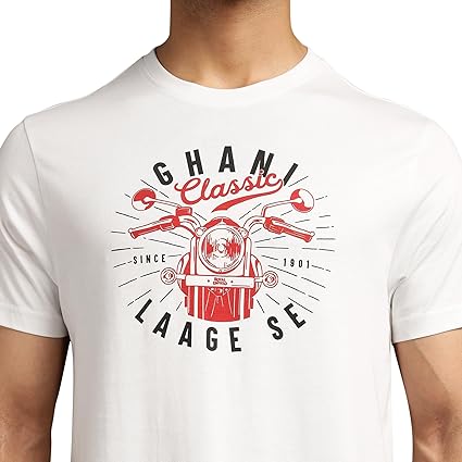 ROYAL ENFIELD GHANI CLASSIC LAAGE SE TSHIRT WHITE