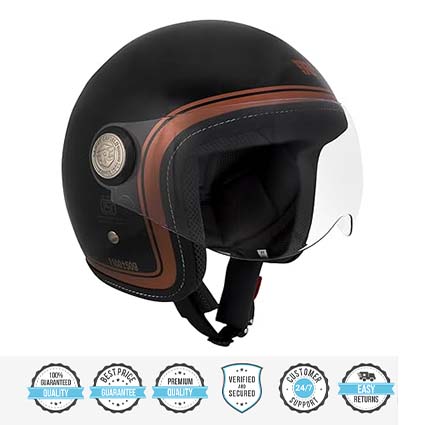 Royal Enfield J1B Chopper Helmet Black