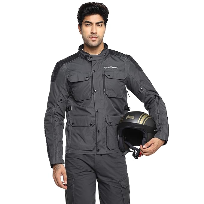 ROYAL ENFIELD KHARDUNGLA V2 RIDING JACKET GREY