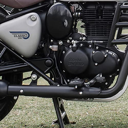 Royal Enfield Black Deluxe Footpegs For Meteor/New Classic & New Bullet 350