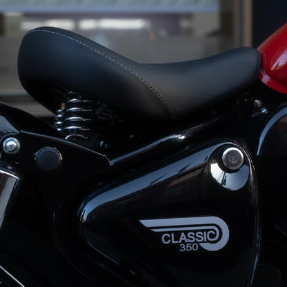 Royal Enfield Black Low Ride Rider Seat New Classic 350 Reborn