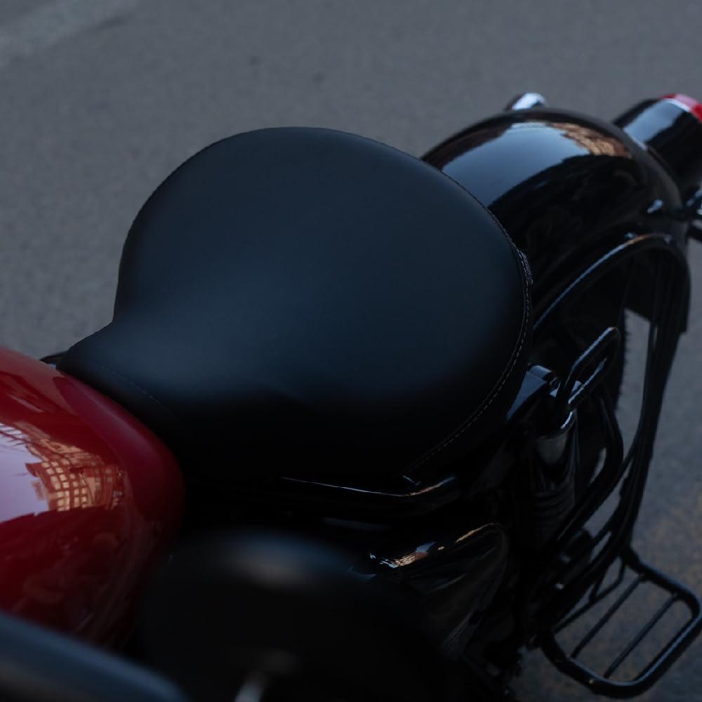 Royal Enfield Black Low Ride Rider Seat New Classic 350 Reborn