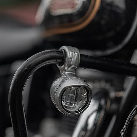 Royal Enfield Silver Led Fog Lights For Super Meteor 650  Shotgun 650, New Bullet 350 New Classic & Meteor 350